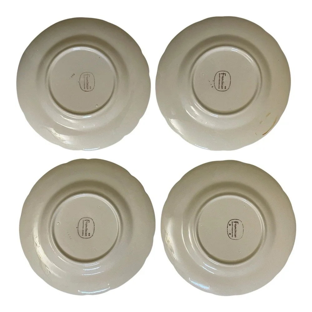 Franciscan Desert Rose Stoneware 20 Piece Set- Fruit, Bread, Salad, Dinner, Soup